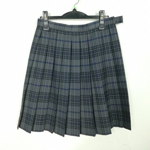 スクールスカート 冬物 w66-丈54 チェック 中学 高校 プリーツ 学生服 制服 女子 中古 HK1377 スクールスカート 冬物 w66-丈54 チェック 中学 高校 プリーツ 学生服 制服 女子 中古 HK1377