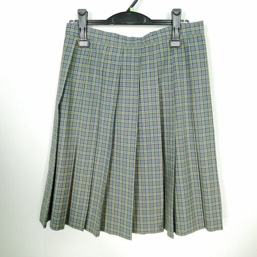 スクールスカート 夏物 w66-丈58 チェック 中学 高校 プリーツ 学生服 制服 女子 中古 HK8485 スクールスカート 夏物 w66-丈58 チェック 中学 高校 プリーツ 学生服 制服 女子 中古 HK8485