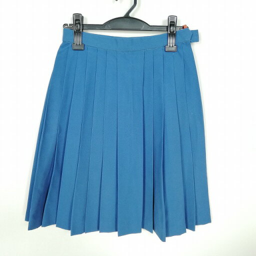 スクールスカート 夏物 w62-丈53 水色 中学 高校 プリーツ 学生服 制服 女子 中古 HK8498 スクールスカート 夏物 w62-丈53 水色 中学 高校 プリーツ 学生服 制服 女子 中古 HK8498