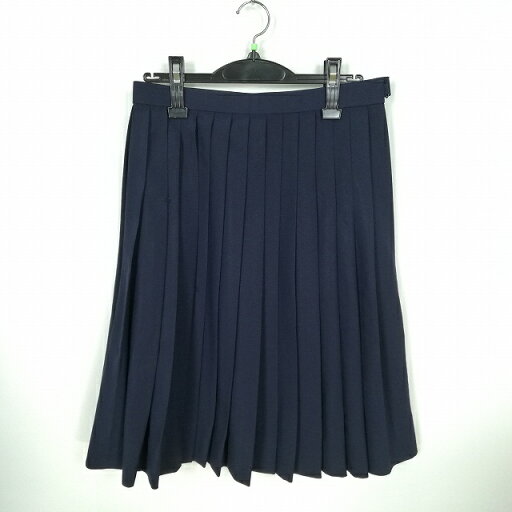 スクールスカート 夏物 w66-丈59 紺 中学 高校 プリーツ 学生服 制服 女子 中古 HK8511 スクールスカート 夏物 w66-丈59 紺 中学 高校 プリーツ 学生服 制服 女子 中古 HK8511
