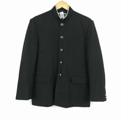学生服 学ラン 170A 男子 上着 丸洗い可 ウール混 標準型学生服 ラウンドカラー カシドス 黒 中古 ランクC a3 JJ6562 学生服 学ラン 170A 男子 上着 丸洗い可 ウール混 標準型学生服 ラウンドカラー カシドス 黒 中古 ランクC a3 JJ6562