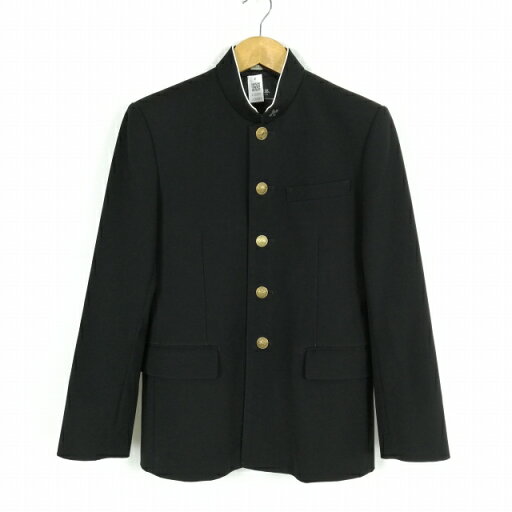 学生服 学ラン 165Y 男子 上着 丸洗い可 標準型学生服 ラウンドカラー カシドス 黒 中古 ランクC a3 JJ6597 学生服 学ラン 165Y 男子 上着 丸洗い可 標準型学生服 ラウンドカラー カシドス 黒 中古 ランクC a3 JJ6597