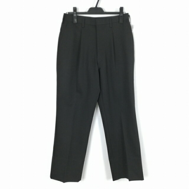 学生ズボン 冬物 W78 標準型学生服 男子 学ラン 冬ズボン カシドス ワンタック 中古 黒 ランクB a2 PP4524