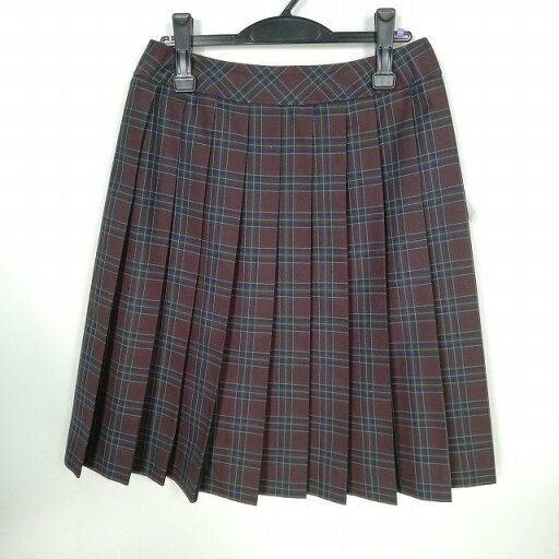 スクールスカート 大きいサイズ 冬物 w75-丈60 チェック 中学 高校 プリーツ 学生服 制服 女子 中古 HK0711 スクールスカート 大きいサイズ 冬物 w75-丈60 チェック 中学 高校 プリーツ 学生服 制服 女子 中古 HK0711