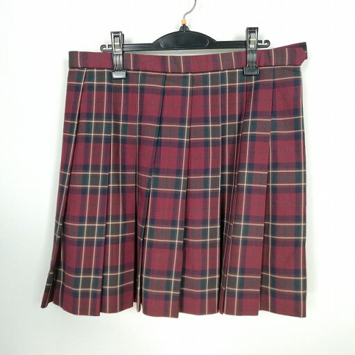 スクールスカート 大きいサイズ 冬物 w80-丈50 チェック 中学 高校 プリーツ 学生服 制服 女子 中古 HK0729 スクールスカート 大きいサイズ 冬物 w80-丈50 チェック 中学 高校 プリーツ 学生服 制服 女子 中古 HK0729