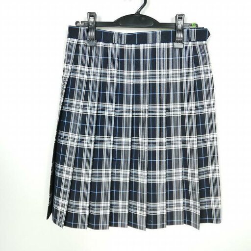 スクールスカート 夏物 w66-丈53 チェック 中学 高校 プリーツ 学生服 制服 女子 中古 HK0744 スクールスカート 夏物 w66-丈53 チェック 中学 高校 プリーツ 学生服 制服 女子 中古 HK0744