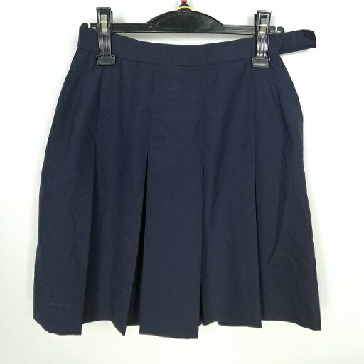 スクールスカート 夏物 w63-丈48 紺 中学 高校 プリーツ 学生服 制服 女子 中古 HK0761 スクールスカート 夏物 w63-丈48 紺 中学 高校 プリーツ 学生服 制服 女子 中古 HK0761