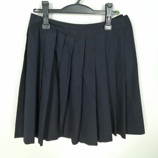 スクールスカート 夏物 w66-丈50 紺 中学 高校 プリーツ 学生服 制服 女子 中古 HK1595 スクールスカート 夏物 w66-丈50 紺 中学 高校 プリーツ 学生服 制服 女子 中古 HK1595