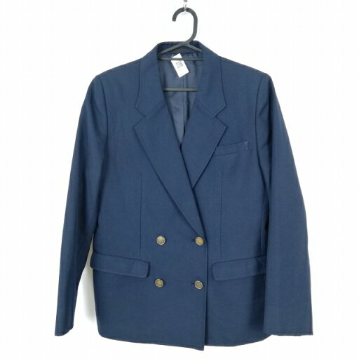 ブレザー 上着 165A カンコー 冬物 女子 学生服 中学 高校 紺 制服 中古 ランクC NA0936 ブレザー 上着 165A カンコー 冬物 女子 学生服 中学 高校 紺 制服 中古 ランクC NA0936