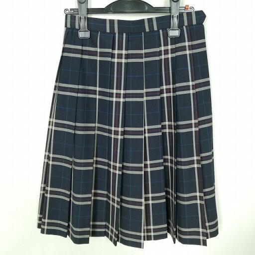 スクールスカート 夏物 w60-丈60 チェック 東京秋留台高校 プリーツ 学生服 制服 女子 中古 HK9176 スクールスカート 夏物 w60-丈60 チェック 東京秋留台高校 プリーツ 学生服 制服 女子 中古 HK9176