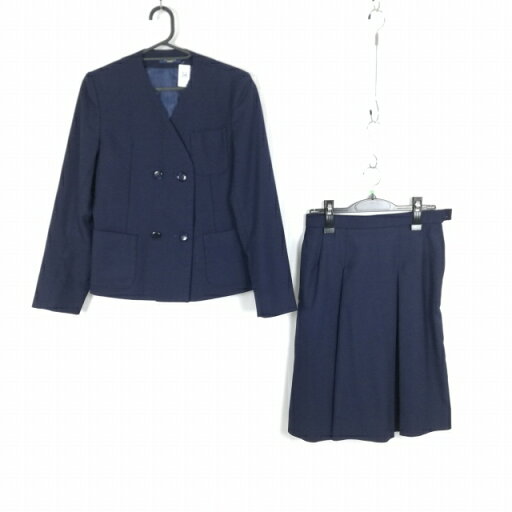 イートン スカート 上下2点セット 冬物 女子 学生服 中学 高校 紺 制服 中古 ランクB NA1058 イートン スカート 上下2点セット 冬物 女子 学生服 中学 高校 紺 制服 中古 ランクB NA1058