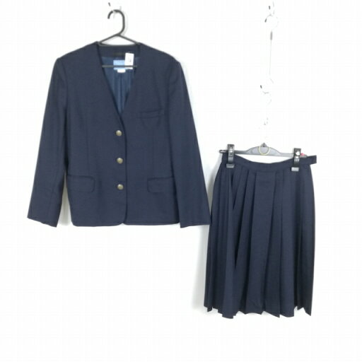 イートン スカート 上下2点セット 冬物 女子 学生服 静岡清水第二中学 紺 制服 中古 ランクC NA1066 イートン スカート 上下2点セット 冬物 女子 学生服 静岡清水第二中学 紺 制服 中古 ランクC NA1066