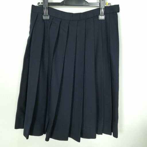 スクールスカート 冬物 w69-丈62 紺 中学 高校 プリーツ 学生服 制服 女子 中古 HK9215 スクールスカート 冬物 w69-丈62 紺 中学 高校 プリーツ 学生服 制服 女子 中古 HK9215