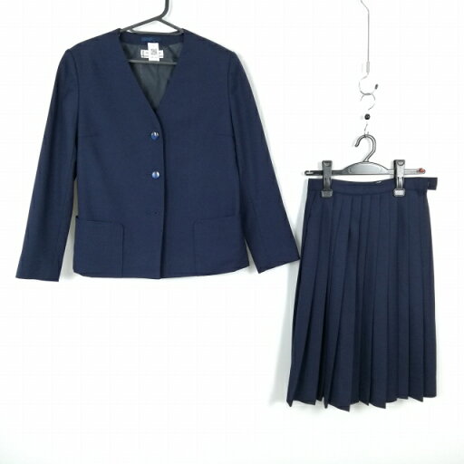 イートン スカート 上下2点セット 160A オリーブデオリーブ 冬物 女子 学生服 中学 高校 紺 制服 中古 ランクC NA1280 イートン スカート 上下2点セット 160A オリーブデオリーブ 冬物 女子 学生服 中学 高校 紺 制服 中古 ランクC NA1280