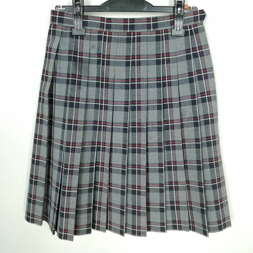 スクールスカート 夏物 w60-丈53 チェック 中学 高校 プリーツ 学生服 制服 女子 中古 HK9675 スクールスカート 夏物 w60-丈53 チェック 中学 高校 プリーツ 学生服 制服 女子 中古 HK9675