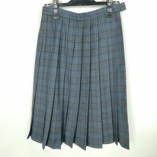 スクールスカート 冬物 w63-丈65 チェック 中学 高校 プリーツ 学生服 制服 女子 中古 HK9685 スクールスカート 冬物 w63-丈65 チェック 中学 高校 プリーツ 学生服 制服 女子 中古 HK9685