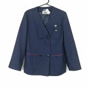 イートン 上着 大きいサイズ 冬物 女子 学生服 大阪誠風中学 紺 制服 中古 ランクC NA2086
