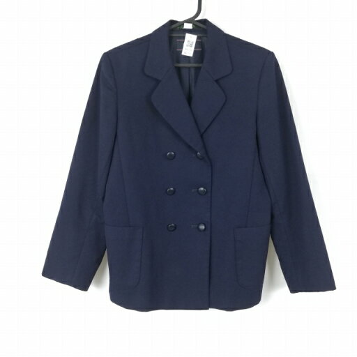 ブレザー 上着 160A 冬物 女子 学生服 中学 高校 紺 制服 中古 ランクB NA2106 ブレザー 上着 160A 冬物 女子 学生服 中学 高校 紺 制服 中古 ランクB NA2106