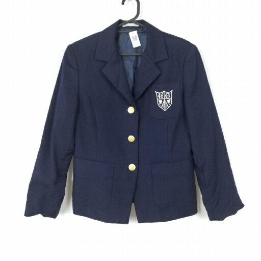 ブレザー 上着 冬物 女子 学生服 兵庫甲南女子大学 紺 制服 中古 ランクC NA2107 ブレザー 上着 冬物 女子 学生服 兵庫甲南女子大学 紺 制服 中古 ランクC NA2107