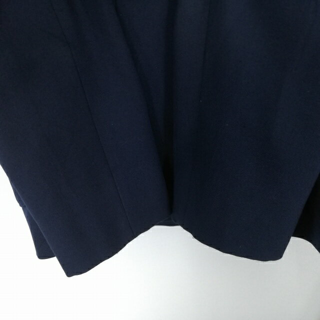 ブレザー スカート 上下2点セット 160 冬物 女子 学生服 中学 高校 紺 制服 中古 ランクC NA2794