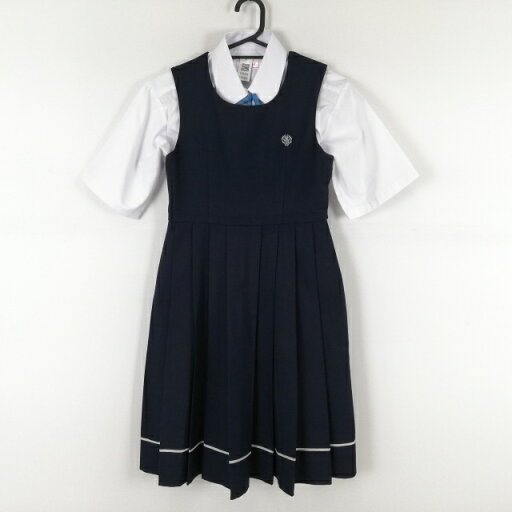 ジャンパースカート 紐タイ 140A バスト76 ウエスト68 冬物 女子 学生服 佐賀大学教育学部附属小学校 紺 制服 中古 ランクC EY9454 ジャンパースカート 紐タイ 140A バスト76 ウエスト68 冬物 女子 学生服 佐賀大学教育学部附属小学校 紺 制服 中古 ランクC EY9454