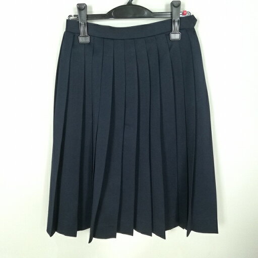 スクールスカート 冬物 w63-丈64 紺 中学 高校 プリーツ 学生服 制服 女子 中古 HK0119 スクールスカート 冬物 w63-丈64 紺 中学 高校 プリーツ 学生服 制服 女子 中古 HK0119