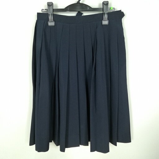 スクールスカート 夏物 w66-丈66 紺 中学 高校 プリーツ 学生服 制服 女子 中古 HK0162 スクールスカート 夏物 w66-丈66 紺 中学 高校 プリーツ 学生服 制服 女子 中古 HK0162