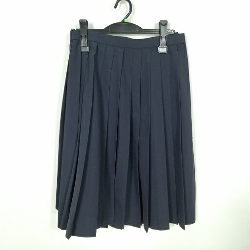 スクールスカート 夏物 w66-丈62 紺 中学 高校 プリーツ 学生服 制服 女子 中古 HK0196 スクールスカート 夏物 w66-丈62 紺 中学 高校 プリーツ 学生服 制服 女子 中古 HK0196