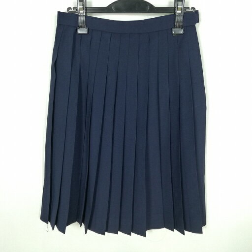スクールスカート 夏物 w66-丈60 紺 中学 高校 プリーツ 学生服 制服 女子 中古 HK0286 スクールスカート 夏物 w66-丈60 紺 中学 高校 プリーツ 学生服 制服 女子 中古 HK0286