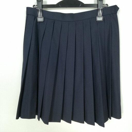 スクールスカート 大きいサイズ 夏物 w72-丈50 紺 中学 高校 プリーツ 学生服 制服 女子 中古 HK0303 スクールスカート 大きいサイズ 夏物 w72-丈50 紺 中学 高校 プリーツ 学生服 制服 女子 中古 HK0303