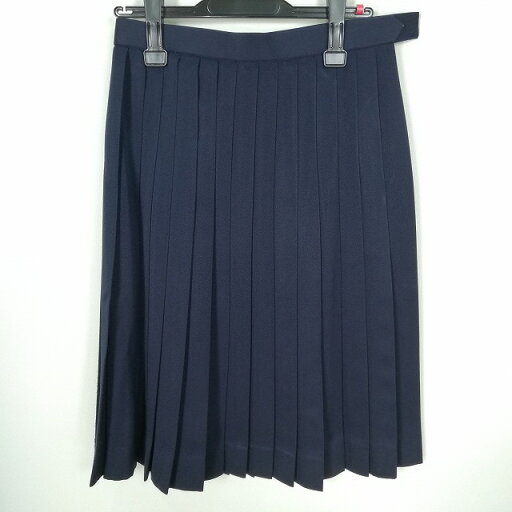 スクールスカート 冬物 w63-丈62 紺 中学 高校 プリーツ 学生服 制服 女子 中古 HK0326 スクールスカート 冬物 w63-丈62 紺 中学 高校 プリーツ 学生服 制服 女子 中古 HK0326