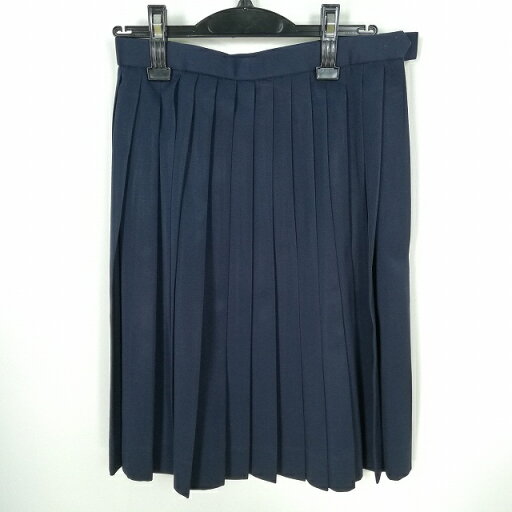 スクールスカート 冬物 w63-丈57 紺 中学 高校 プリーツ 学生服 制服 女子 中古 HK0327 スクールスカート 冬物 w63-丈57 紺 中学 高校 プリーツ 学生服 制服 女子 中古 HK0327