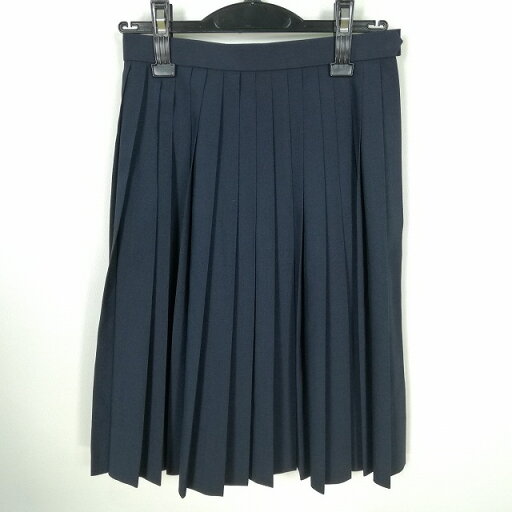 スクールスカート 夏物 w60-丈56 紺 中学 高校 プリーツ 学生服 制服 女子 中古 HK0342 スクールスカート 夏物 w60-丈56 紺 中学 高校 プリーツ 学生服 制服 女子 中古 HK0342