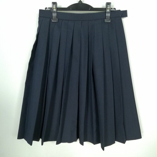 スクールスカート 夏物 w69-丈61 紺 中学 高校 プリーツ 学生服 制服 女子 中古 HK0351 スクールスカート 夏物 w69-丈61 紺 中学 高校 プリーツ 学生服 制服 女子 中古 HK0351