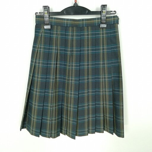 スクールスカート 夏物 w60-丈52 チェック 千葉黎明高校 プリーツ 学生服 制服 女子 中古 HK0798 スクールスカート 夏物 w60-丈52 チェック 千葉黎明高校 プリーツ 学生服 制服 女子 中古 HK0798