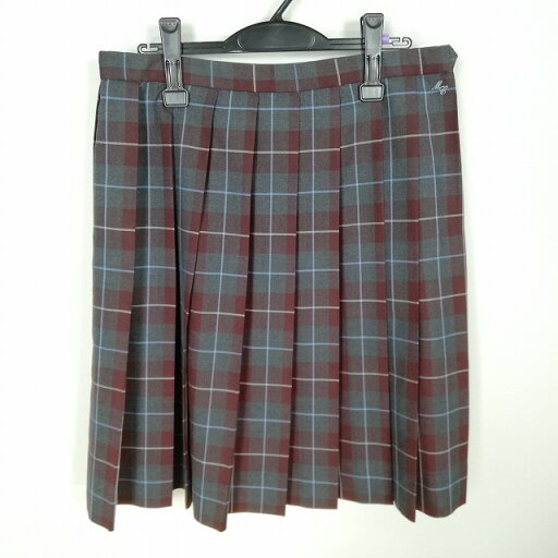スクールスカート 大きいサイズ 冬物 w75-丈60 チェック 中学 高校 プリーツ 学生服 制服 女子 中古 HK0842 スクールスカート 大きいサイズ 冬物 w75-丈60 チェック 中学 高校 プリーツ 学生服 制服 女子 中古 HK0842