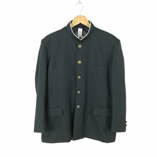 学生服 学ラン 180E 男子 上着 丸洗い可 ウール混 ラウンドカラー サージ 黒 中古 ランクC a3 JJ6737 学生服 学ラン 180E 男子 上着 丸洗い可 ウール混 ラウンドカラー サージ 黒 中古 ランクC a3 JJ6737