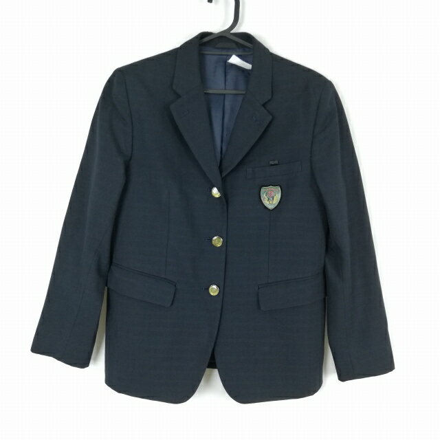 ブレザー 上着 160A 冬物 女子 学生服 埼玉栄東高校 紺 制服 中古 ランクC NA1421