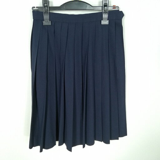 スクールスカート 夏物 w60-丈56 紺 中学 高校 プリーツ 学生服 制服 女子 中古 HK0889 スクールスカート 夏物 w60-丈56 紺 中学 高校 プリーツ 学生服 制服 女子 中古 HK0889