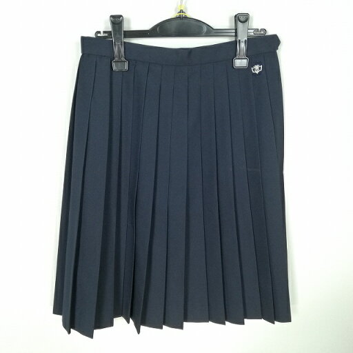 スクールスカート 夏物 w69-丈60 紺 中学 高校 プリーツ 学生服 制服 女子 中古 HK0890 スクールスカート 夏物 w69-丈60 紺 中学 高校 プリーツ 学生服 制服 女子 中古 HK0890