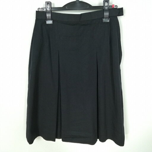 スクールスカート 冬物 w63-丈58 黒 中学 高校 プリーツ 学生服 制服 女子 中古 HK0893 スクールスカート 冬物 w63-丈58 黒 中学 高校 プリーツ 学生服 制服 女子 中古 HK0893
