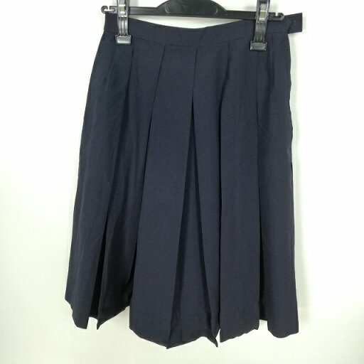 スクールスカート 夏物 w66-丈59 紺 中学 高校 プリーツ 学生服 制服 女子 中古 HK0927 スクールスカート 夏物 w66-丈59 紺 中学 高校 プリーツ 学生服 制服 女子 中古 HK0927