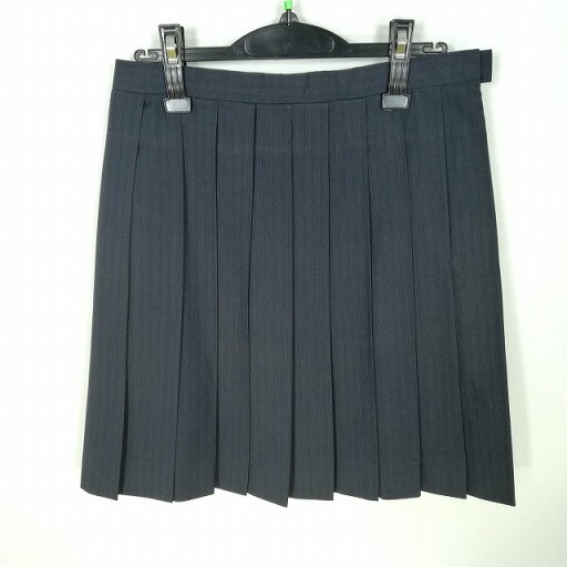 スクールスカート 夏物 w66-丈52 ストライプ 中学 高校 プリーツ 学生服 制服 女子 中古 HK1056 スクールスカート 夏物 w66-丈52 ストライプ 中学 高校 プリーツ 学生服 制服 女子 中古 HK1056