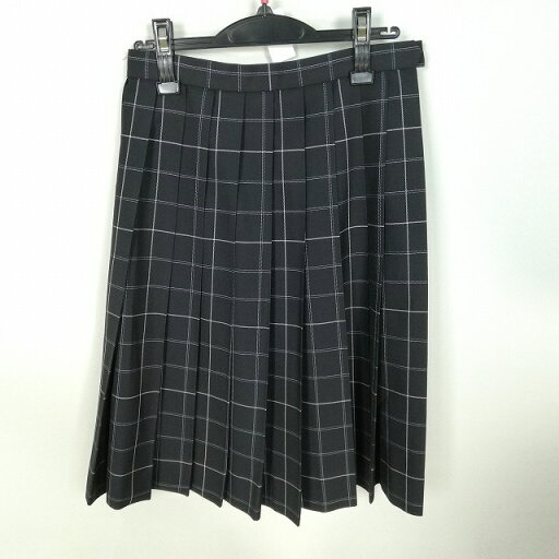 スクールスカート 冬物 w63-丈62 チェック 中学 高校 プリーツ 学生服 制服 女子 中古 HK1714 スクールスカート 冬物 w63-丈62 チェック 中学 高校 プリーツ 学生服 制服 女子 中古 HK1714