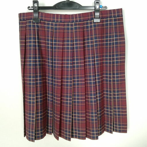 スクールスカート 大きいサイズ 冬物 w78-丈54 チェック 中学 高校 プリーツ 学生服 制服 女子 中古 HK1807 スクールスカート 大きいサイズ 冬物 w78-丈54 チェック 中学 高校 プリーツ 学生服 制服 女子 中古 HK1807