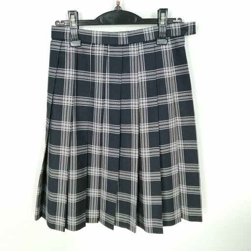 スクールスカート 冬物 w60-丈56 チェック 中学 高校 プリーツ 学生服 制服 女子 中古 HK1939 スクールスカート 冬物 w60-丈56 チェック 中学 高校 プリーツ 学生服 制服 女子 中古 HK1939