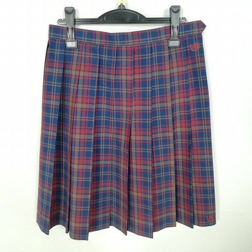スクールスカート 夏物 w69-丈56 チェック 中学 高校 プリーツ 学生服 制服 女子 中古 HK1984 スクールスカート 夏物 w69-丈56 チェック 中学 高校 プリーツ 学生服 制服 女子 中古 HK1984