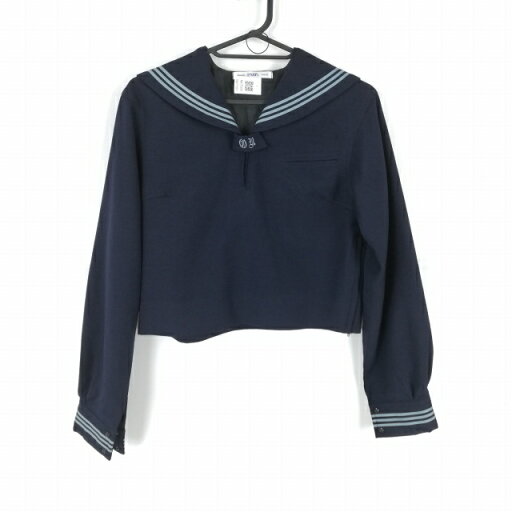 セーラー服 上着 冬物 グレー3本線 女子 学生服 東京大妻中野中学 紺 パリス 制服 中古 ランクC NA7500 セーラー服 上着 冬物 グレー3本線 女子 学生服 東京大妻中野中学 紺 パリス 制服 中古 ランクC NA7500