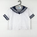 コスプレ セーラー服 上着 白2本線 女子 学生服 中学 高校 白 制服 中古 GM1708