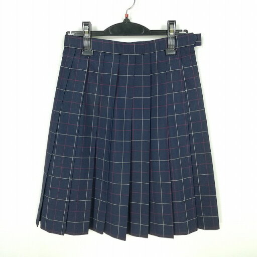 スクールスカート 夏物 w62-丈53 チェック 東京吉祥女子高校 プリーツ 学生服 制服 女子 中古 HK6402 スクールスカート 夏物 w62-丈53 チェック 東京吉祥女子高校 プリーツ 学生服 制服 女子 中古 HK6402